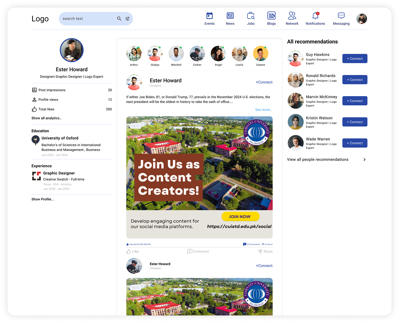Visual Design Desktop Interface